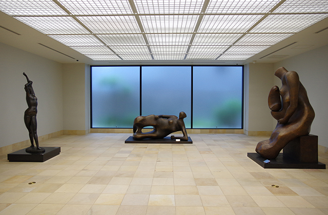 The exihibition room of modern sculpture